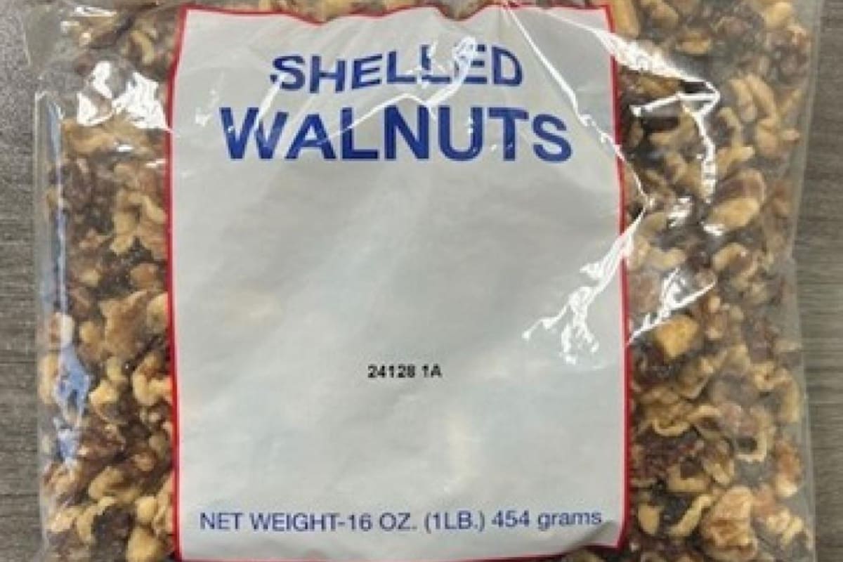 Las nueces contaminada podían llegar a ser distribuidas a programas de almuerzos escolares