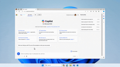 Las nuevas funciones de Copilot que ayudan a generar comandos más específicos para el chatbot