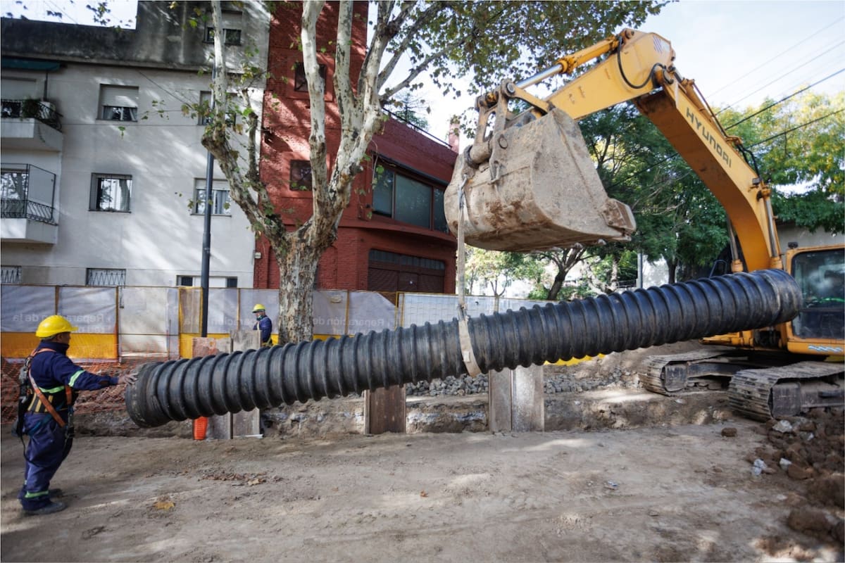 Las nuevas tuberías que sirven para escurrir el agua