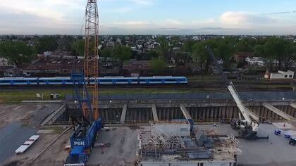 Las obras del soterramiento del Sarmiento