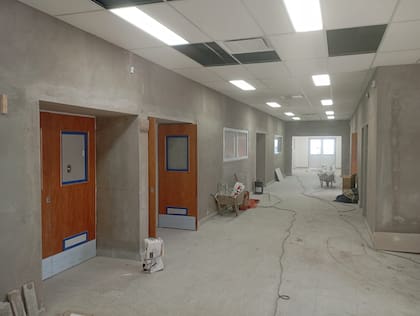 Las obras en la Escuela de Formación Cooperativa y Laboral N° 6 de Bariloche.