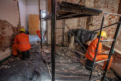 Las obras se realizan tanto en el interior como en el exterior del inmueble (Foto: GCBA)