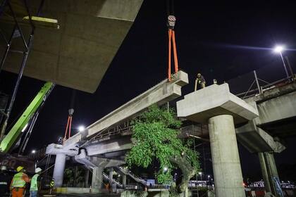 Las obras sobre la avenida Lugones