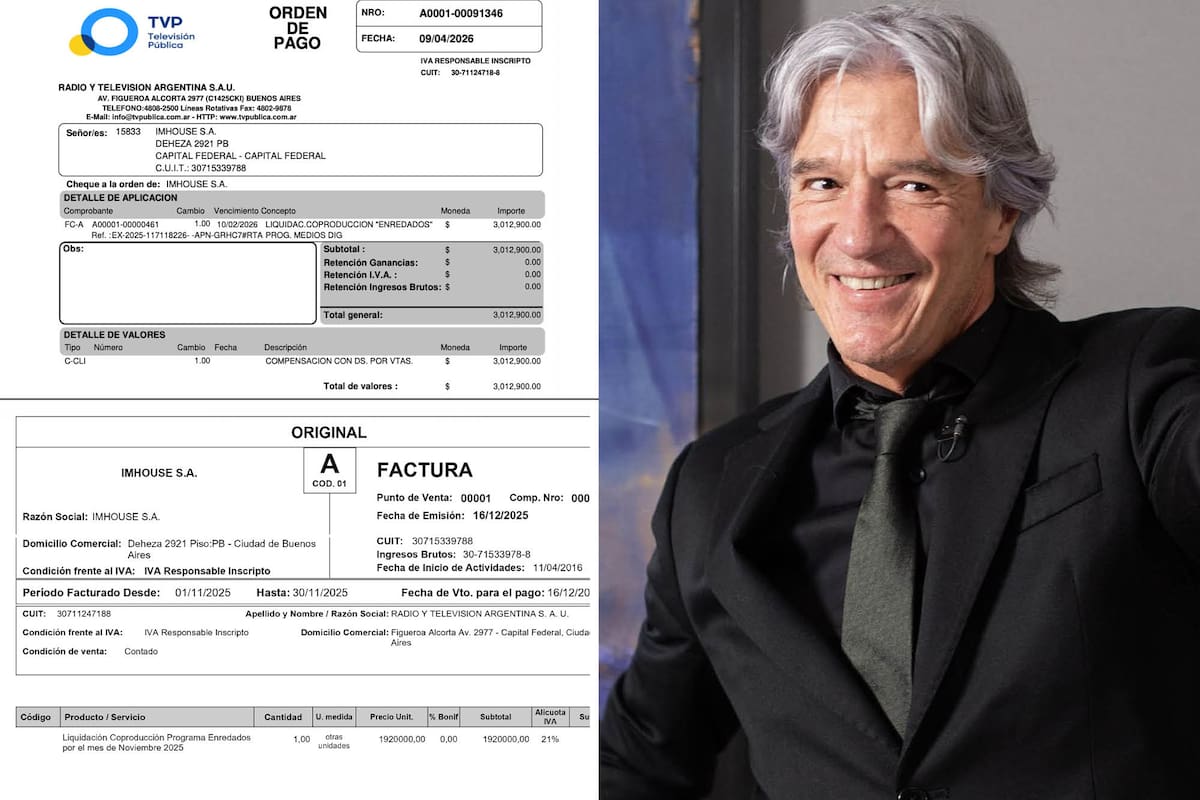 Las órdenes de pago y las facturas de Imhouse, la productora de Marcelo Grandio, el amigo de Manuel Adorni