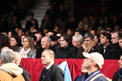 Las otras entidades de la Mesa de Enlace estuvieron en el palco con Andrea Sarnari (FAA), Carlos Castagnani (CRA) y Lucas Magnano (Coninagro)