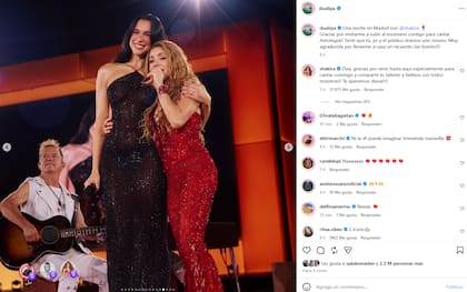 Las palabras de amor y agradecimiento que se dedicaron Dua Lipa y Shakira tras compartir el show en Madrid