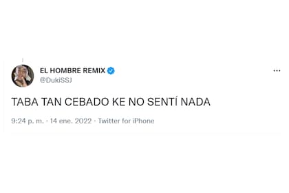 Las palabras de Duki luego de su accidente