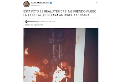 Las palabras de Duki luego de su accidente