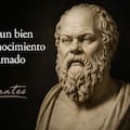 Sócrates, filósofo: “Sólo existe un bien y se llama conocimiento; y solo hay un mal, llamado ignorancia”
