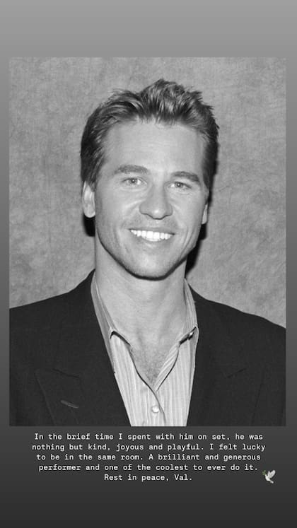 Las palabras que le dedicó el actor Danny Ramirez, que trabajó junto a Kilmer en Top Gun: Maverick