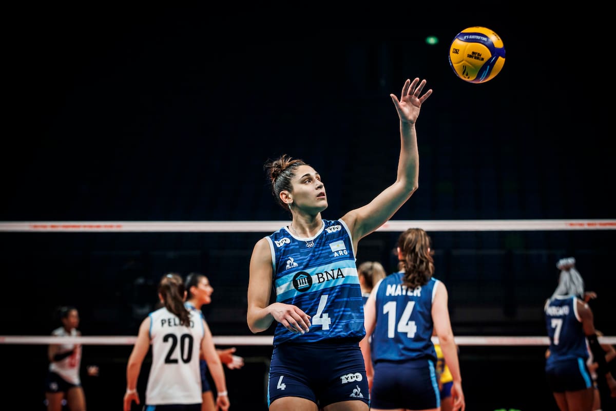 Las Panteras, selección argentina de vóleibol en el Mundial 2022.