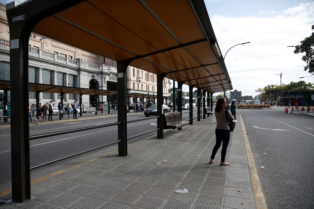 Las paradas de la estación de Retiro con poca concurrencia
