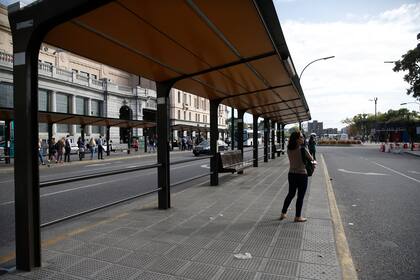 Las paradas de la estación de Retiro con poca concurrencia