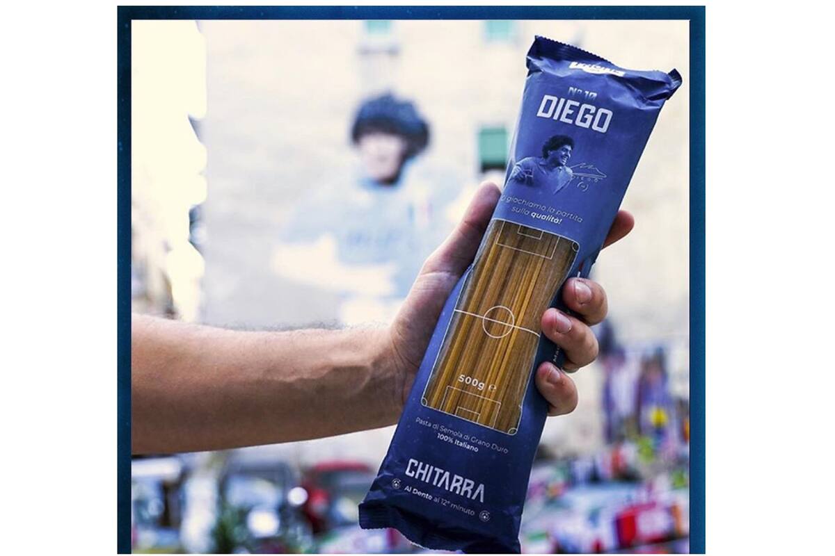 Las pastas Maradona estar+an disponibles en Italia a partir del 10 de noviembre