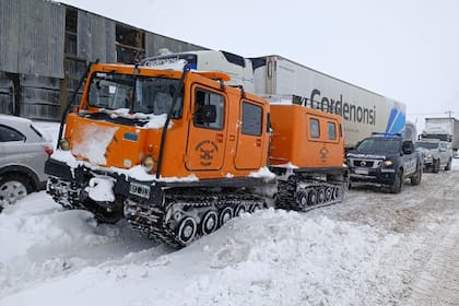 Las personas que circulaban por la frontera fueron sorprendidas por el temporal