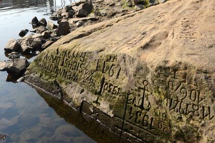 Las "Piedras del hambre" en el río Rin