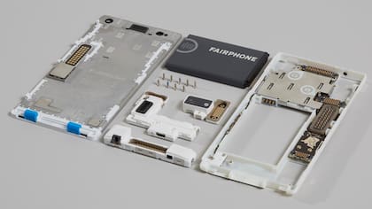Las piezas de un Fairphone 2