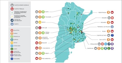 Las plantas de Molinos Cañuelas