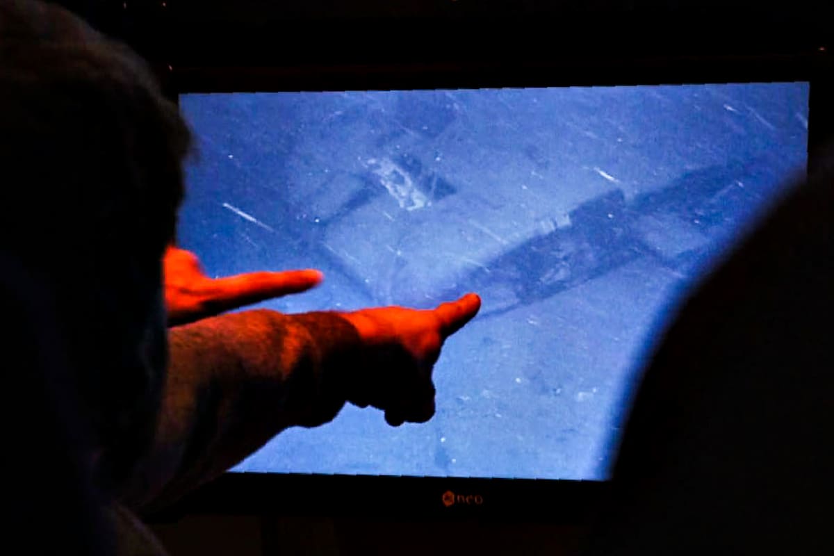 Las pocas imágenes que se vieron del ARA San Juan