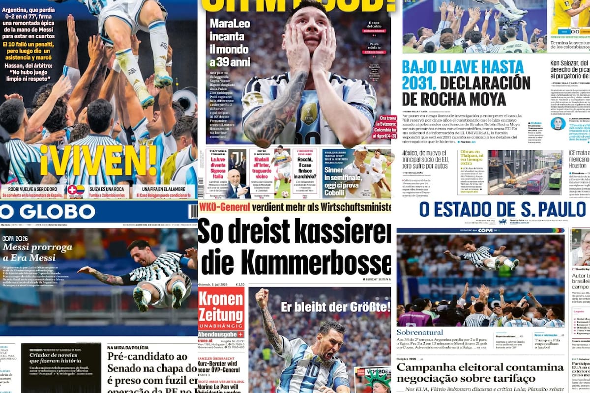 Las portadas de los principales diarios del mundo le dieron lugar a la agónica victoria de la selección ante Egipto