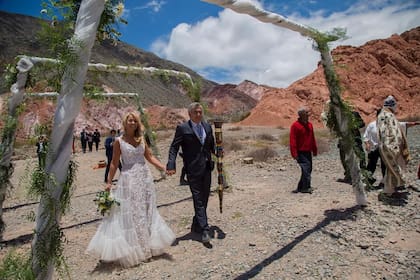 Las postales del casamiento indígena de Gerardo Morales y Tulia Snopek