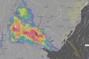 Las precipitaciones concentradas en las provincias del centro y norte del país