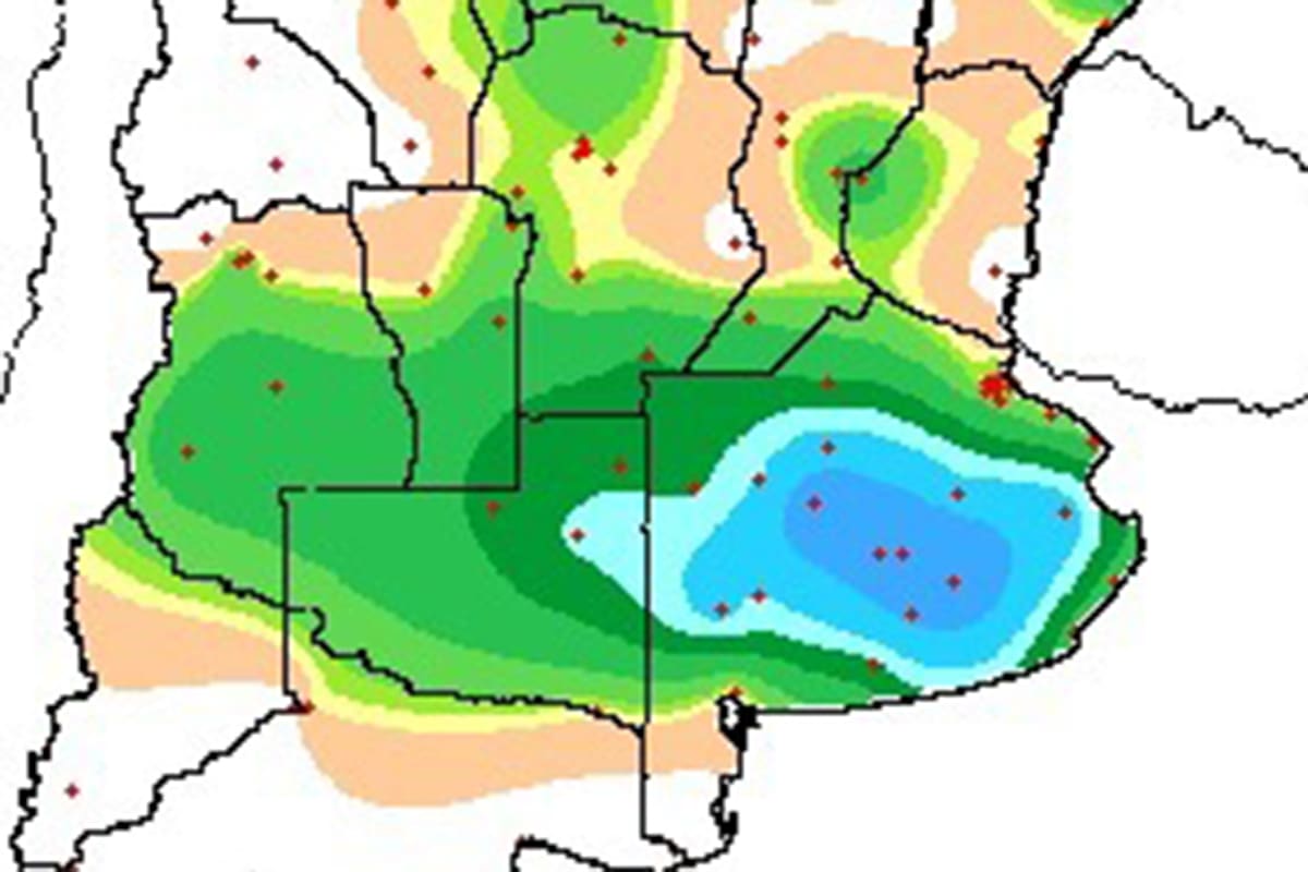 Las precipitaciones fueron elevadas en el centro oeste bonaerense