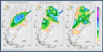 Las precipitaciones por regiones desde el 29 de enero hasta ayer
