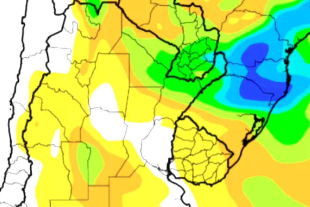 Las precipitaciones que se esperan hasta el 16 de octubre