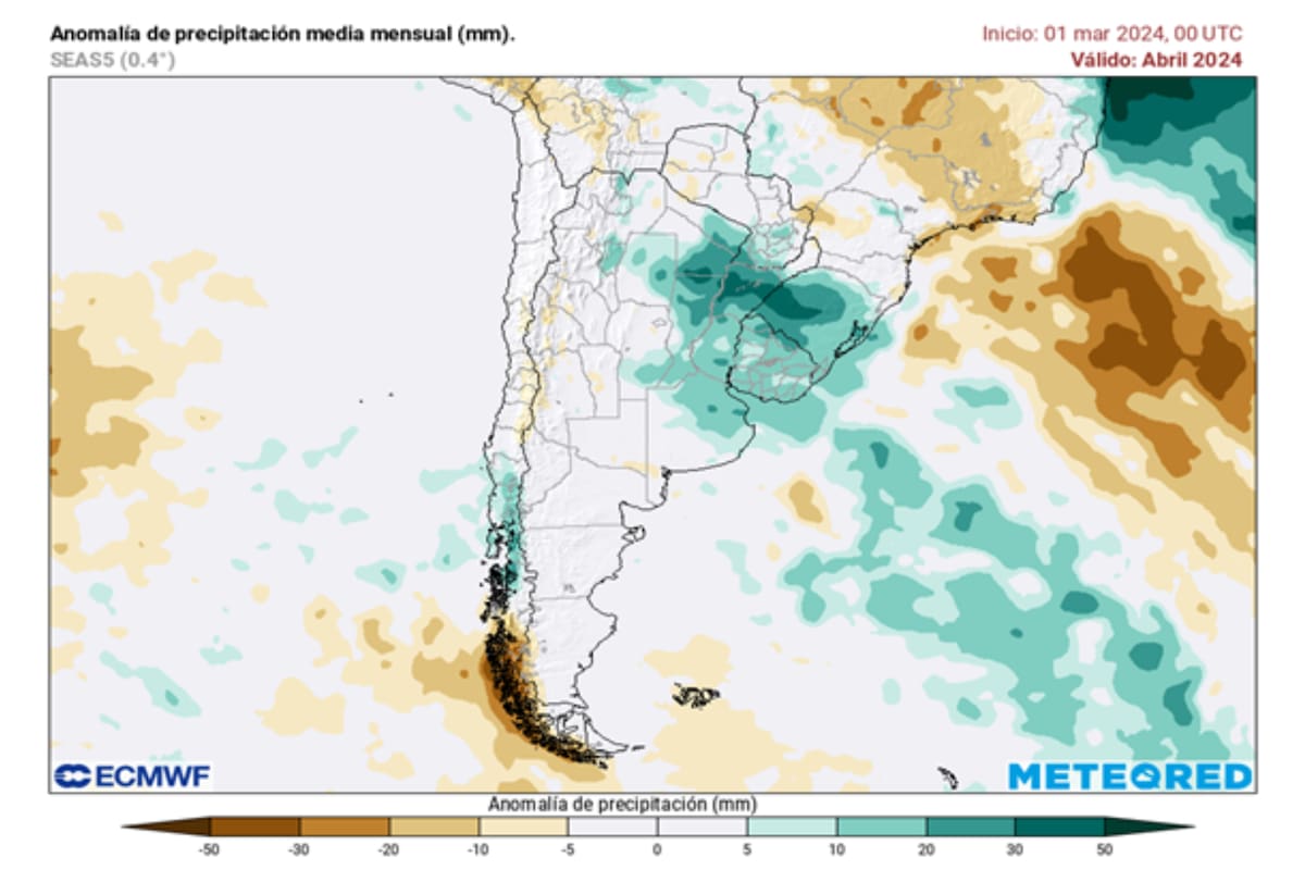 Las precipitaciones serán normales a deficitarias desde mayo, mientras que las temperaturas se normalizarán en la última mitad del otoño