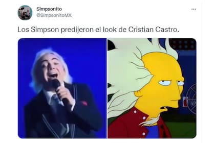 Las predicciones de Los Simpson suelen salir en todo tipo de memes y los de Cristian Castro no fueron la excepción