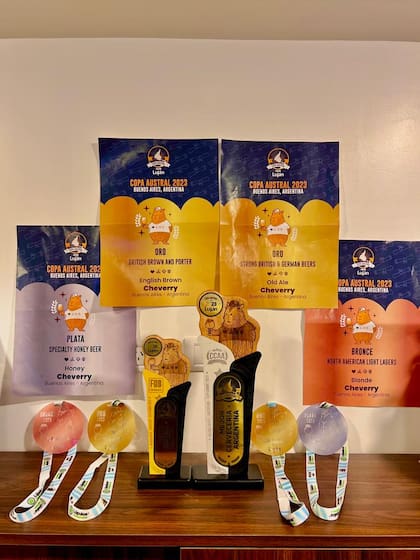 Las premiaciones que logró la cervecería marplatense Cheverry en el Cervezar 2023