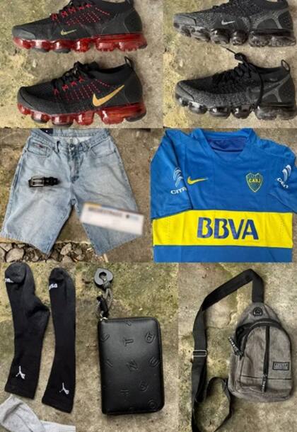 Las prendas utilizadas por el delincuente.