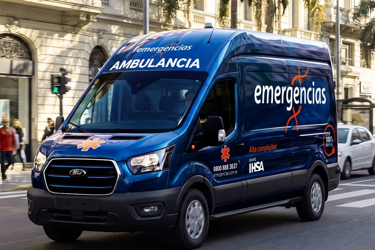 Las primeras ambulancias 100% eléctricas del país ya circulan en Buenos Aires.