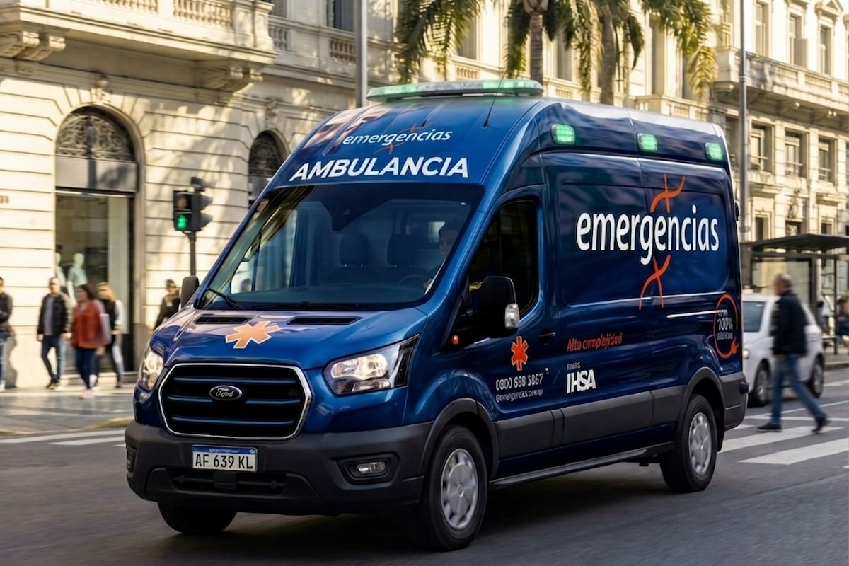 Las primeras ambulancias 100% eléctricas del país ya circulan en Buenos Aires.