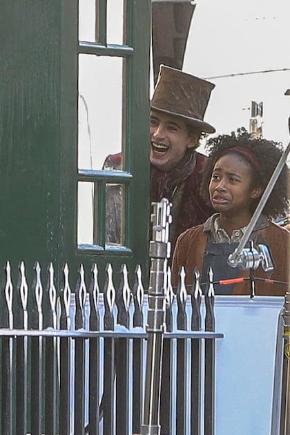 Las primeras fotos de Timothée Chalamet luciendo como Willy Wonka