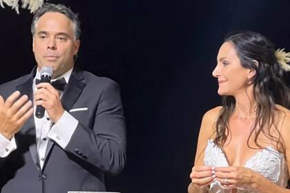 Las primeras imágenes del casamiento entre Fernando González y Luciana "Lucha" Aymar