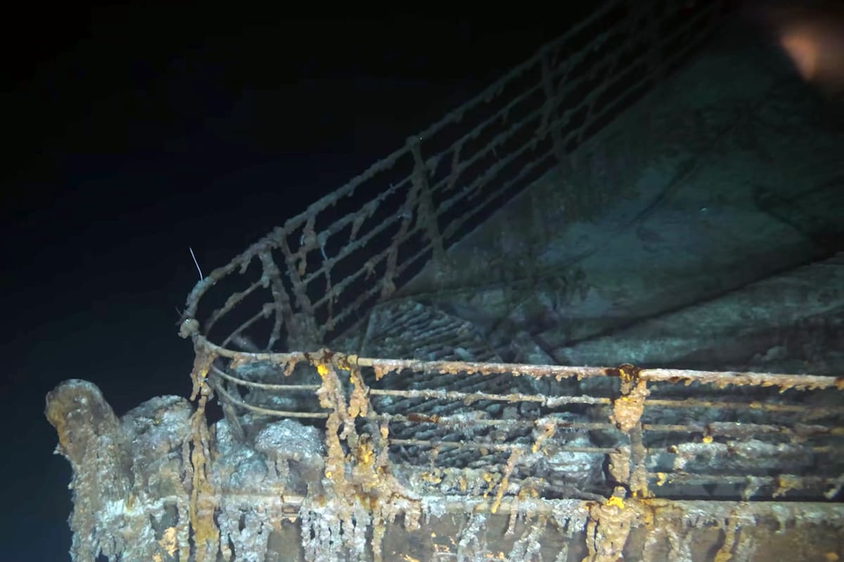 Las primeras imágenes del Titanic en 8K, realizadas por la empresa OceanGate Expeditions
