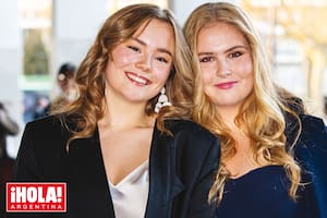 Las princesas acompañaron a su padre en el tradicional evento y brillaron junto a su madre, la reina Máxima.