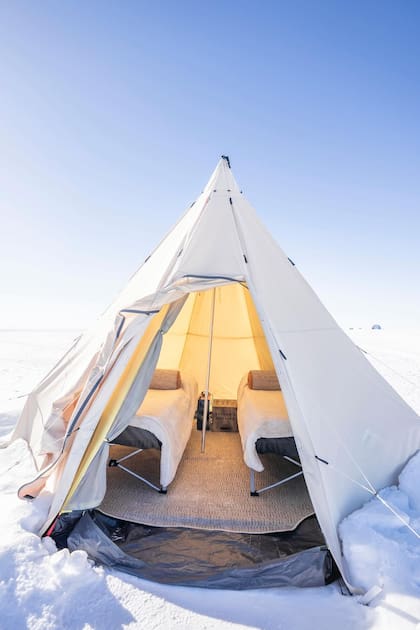 Las propuestas premium invitan a dormir sobre la nieve, en domos personalizados