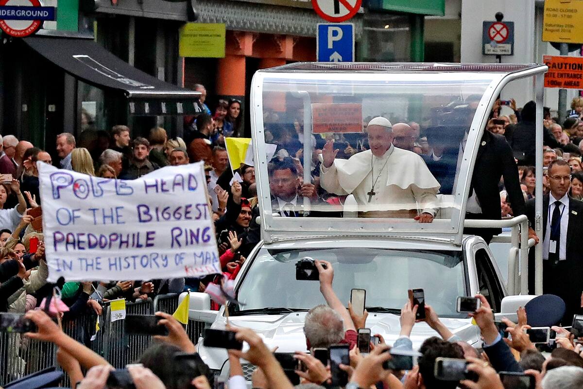 Las protestas contra Francisco en Irlanda, el pasado fin de semana