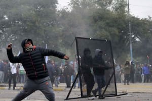 Las protestas del martes en los alrededores de la Legislatura de Jujuy