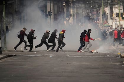 Las protestas en La Paz