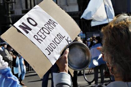 Las protestas frente al Congreso contra la reforma judicial