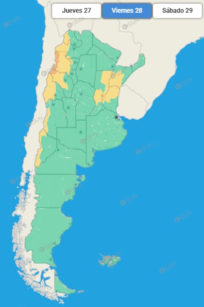 Las provincias afectadas en el epílogo de agosto