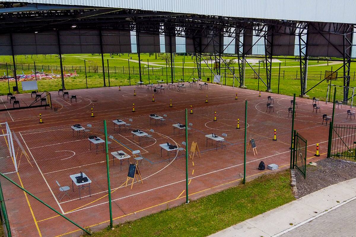 Las pruebas piloto que se hicieron de las clases en lugares abiertos en la ciudad