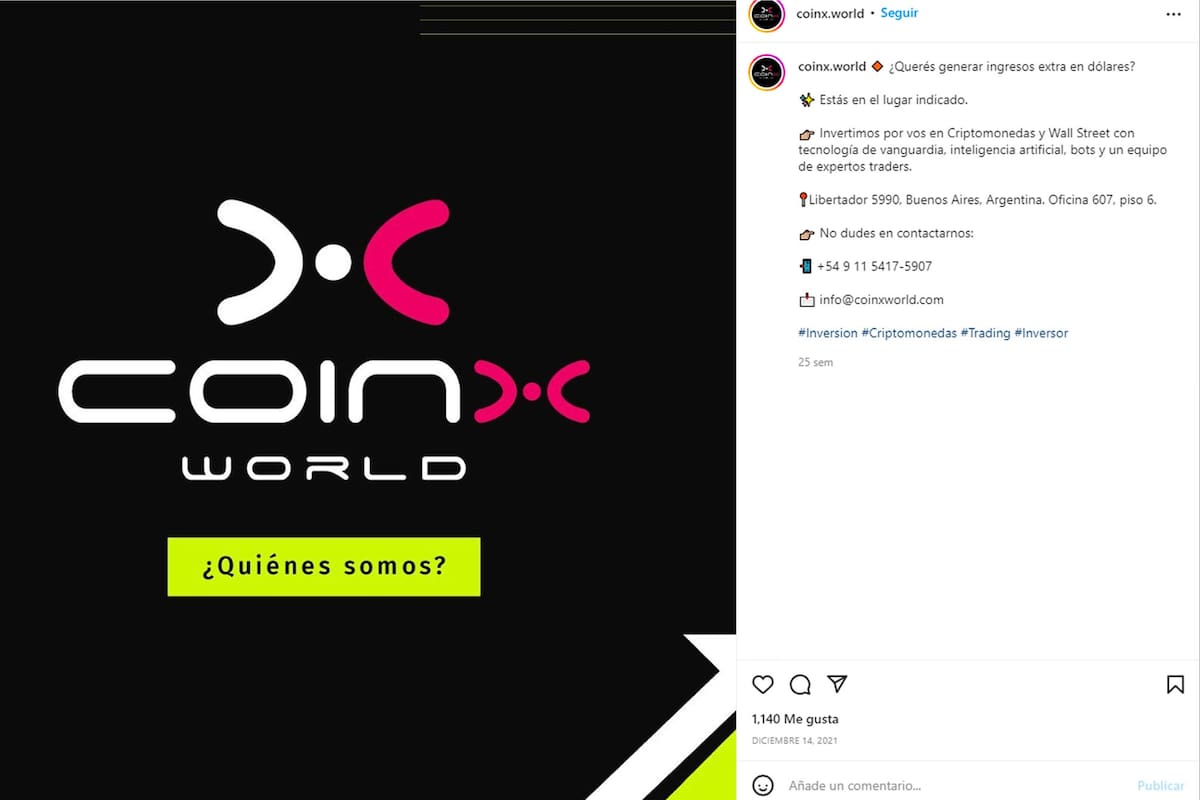 Las publicaciones de CoinX