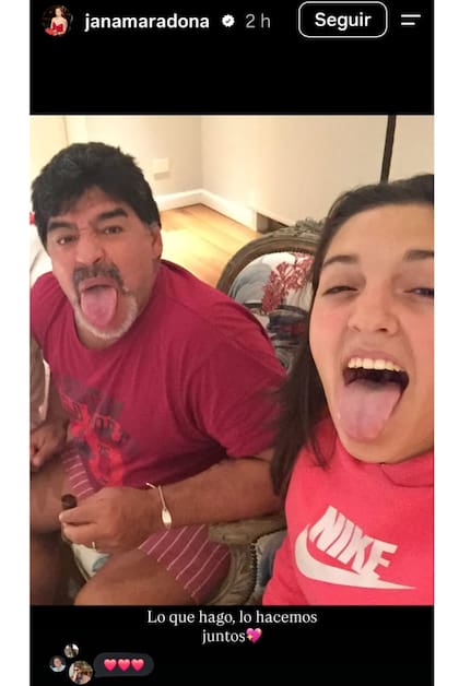 Las publicaciones de Jana Maradona