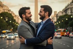 Las razones socioculturales del beso entre hombres en la Argentina