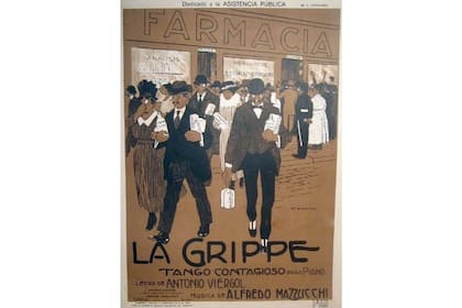 El tango La grippe (la doble pp responde a la grafía de la época)